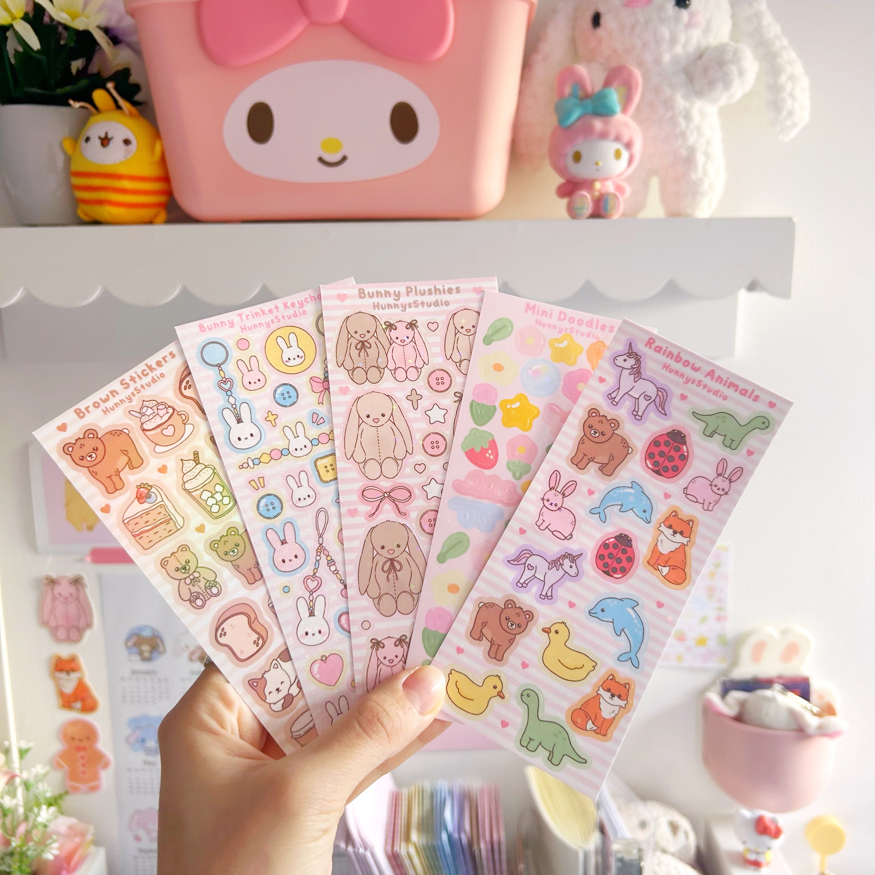 holographic and vinyl sticker sheets