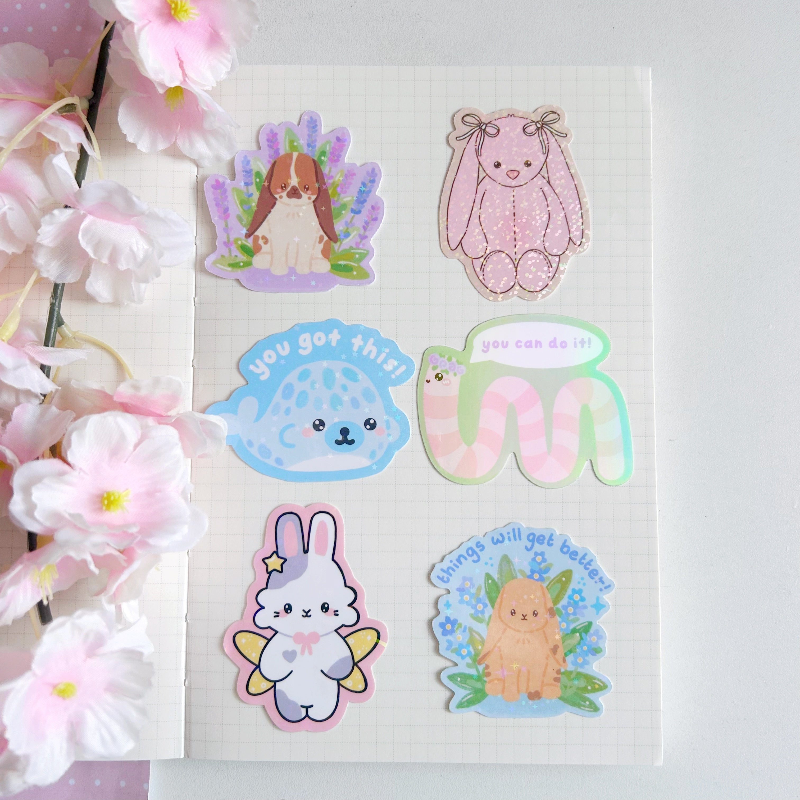 die cut stickers (individual stickers)