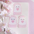 Ghost hugs holographic die cut sticker