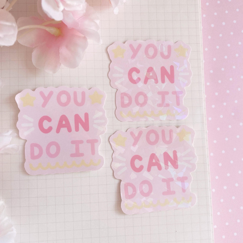 You can do it die cut vinyl holo sticker