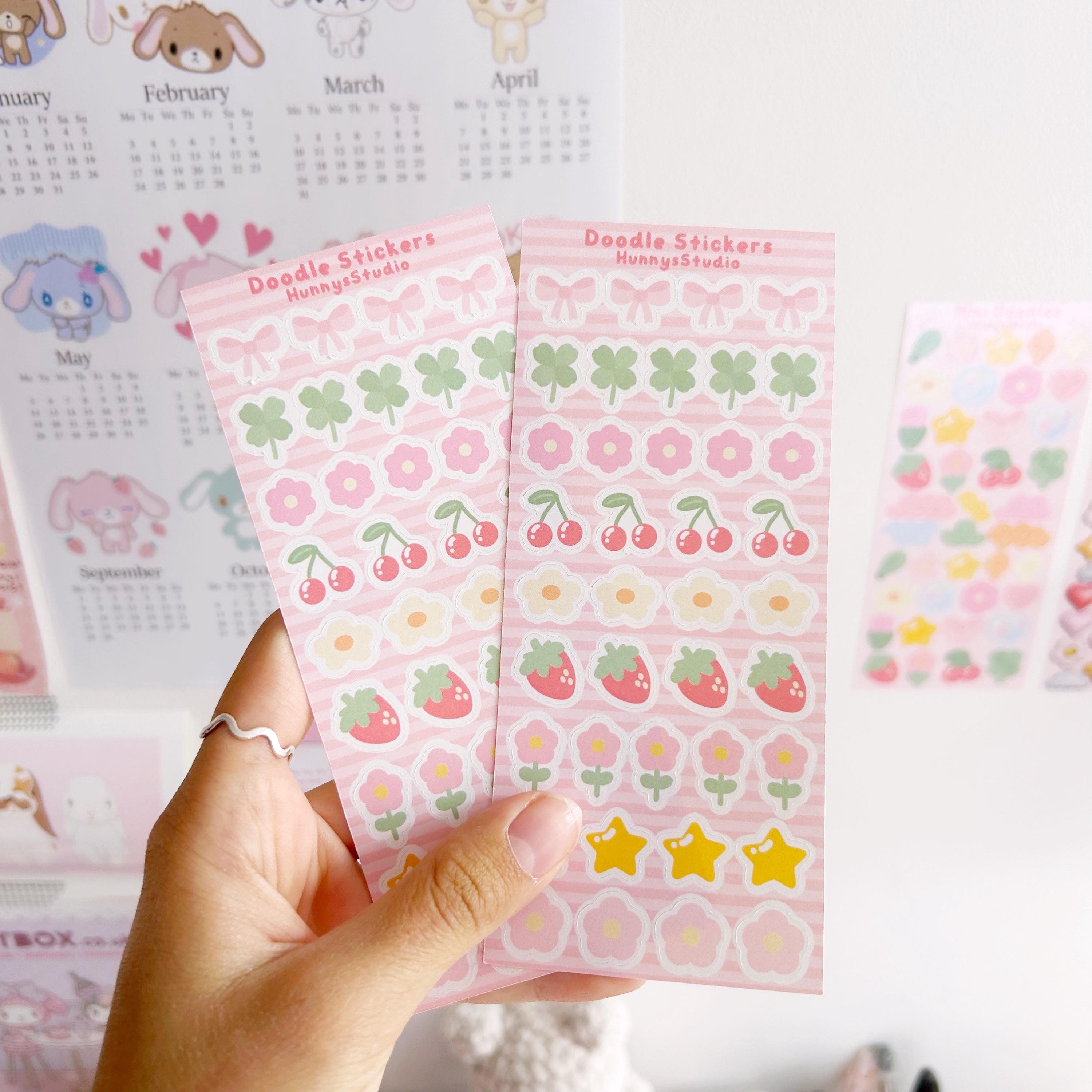 Doodle stickers matte sticker sheet