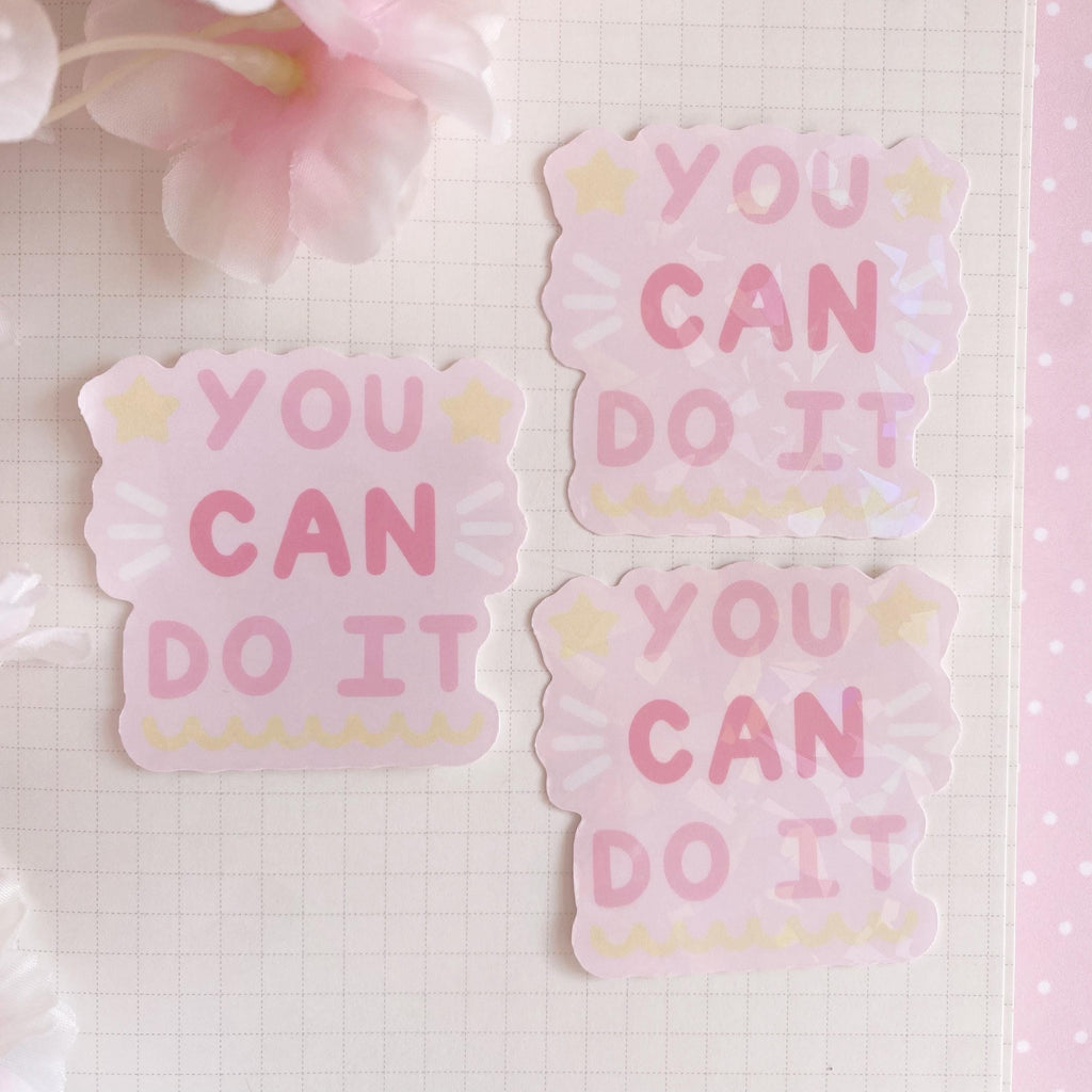 You can do it die cut vinyl holo sticker