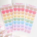 Rainbow bears matte sticker sheet