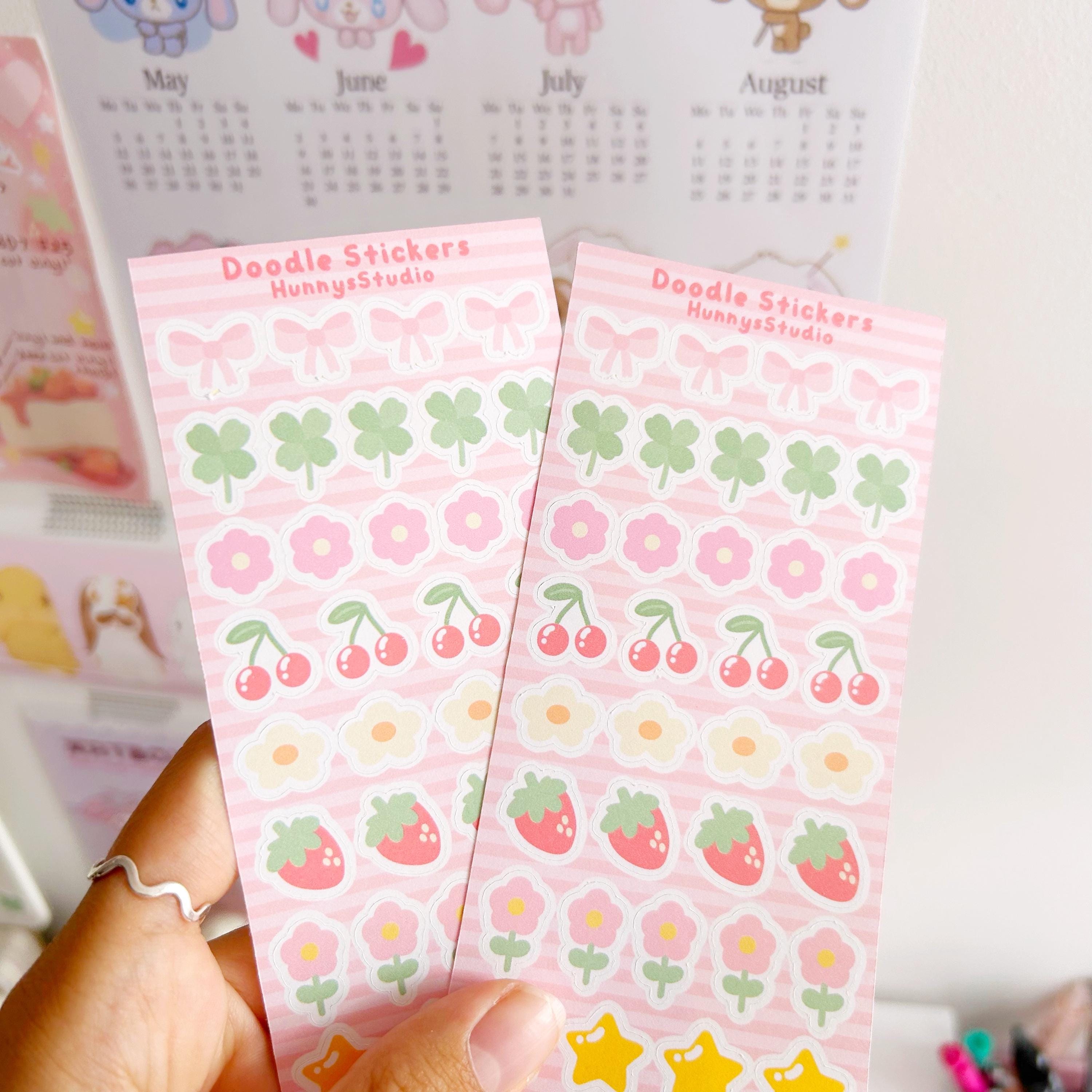 Doodle stickers matte sticker sheet