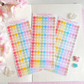 Tiny rainbow deco vinyl holographic sticker sheet