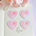I love me die cut vinyl holographic sticker