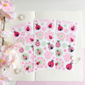 Pink Ladybugs vinyl sticker sheet