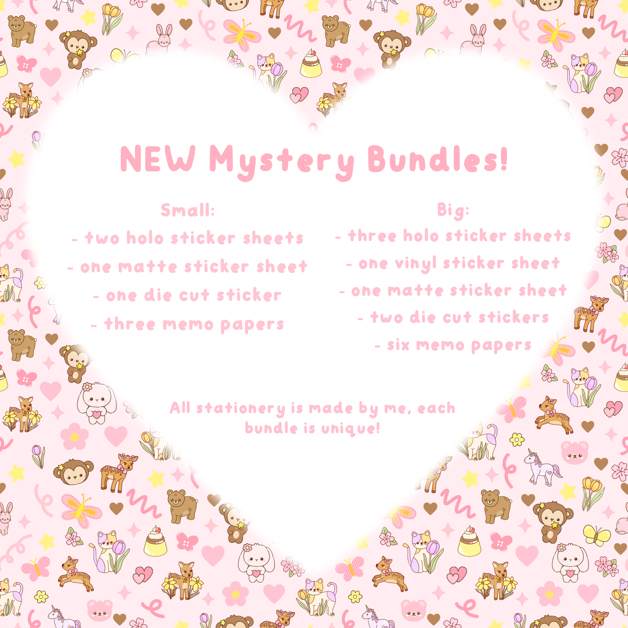 MYSTERY BAGS- surprise sticker sheets, die cuts and memo bundles, small or big