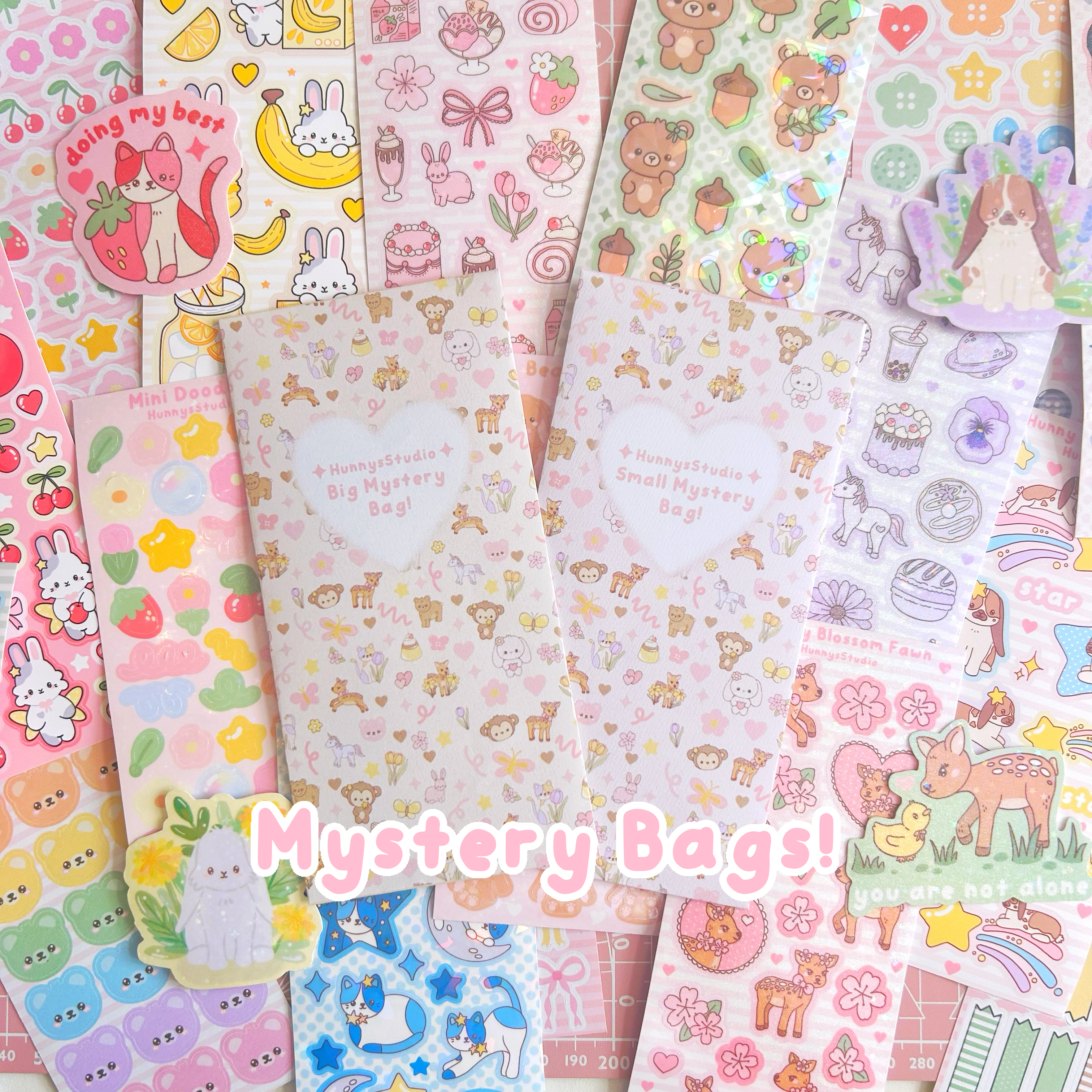 MYSTERY BAGS- surprise sticker sheets, die cuts and memo bundles, small or big