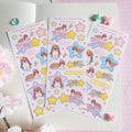 Hunny is a superstar vinyl sticker sheet