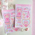 Polly Loves Pastels, vinyl holographic sticker sheet