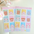 Cute Happy Mail stamps, matte sticker sheet