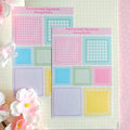 Patterned Squares, matte sticker sheet