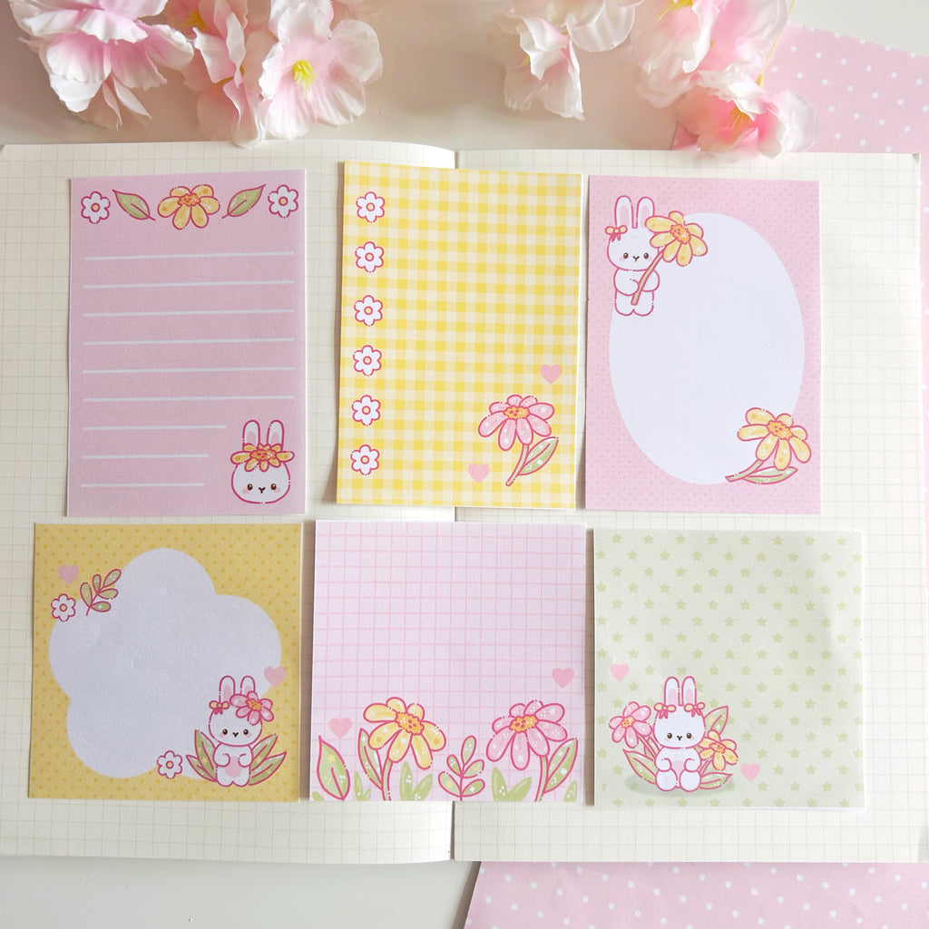 Petal loves flowers memo set, to do list note papers