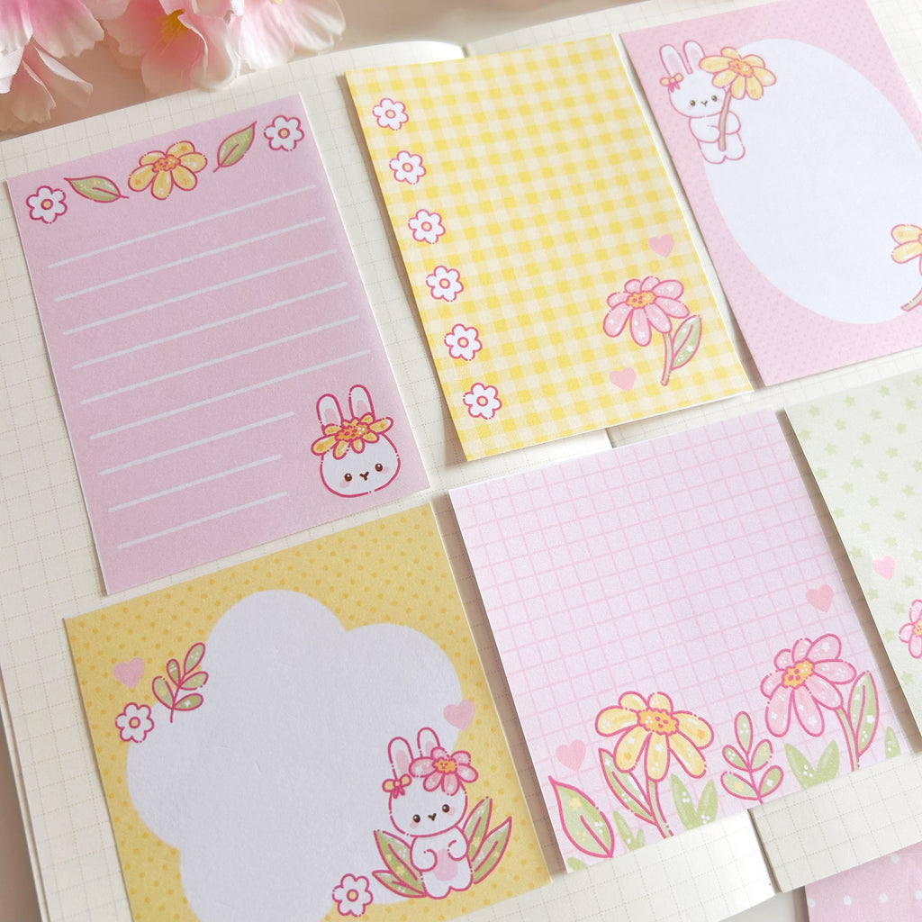 Petal loves flowers memo set, to do list note papers