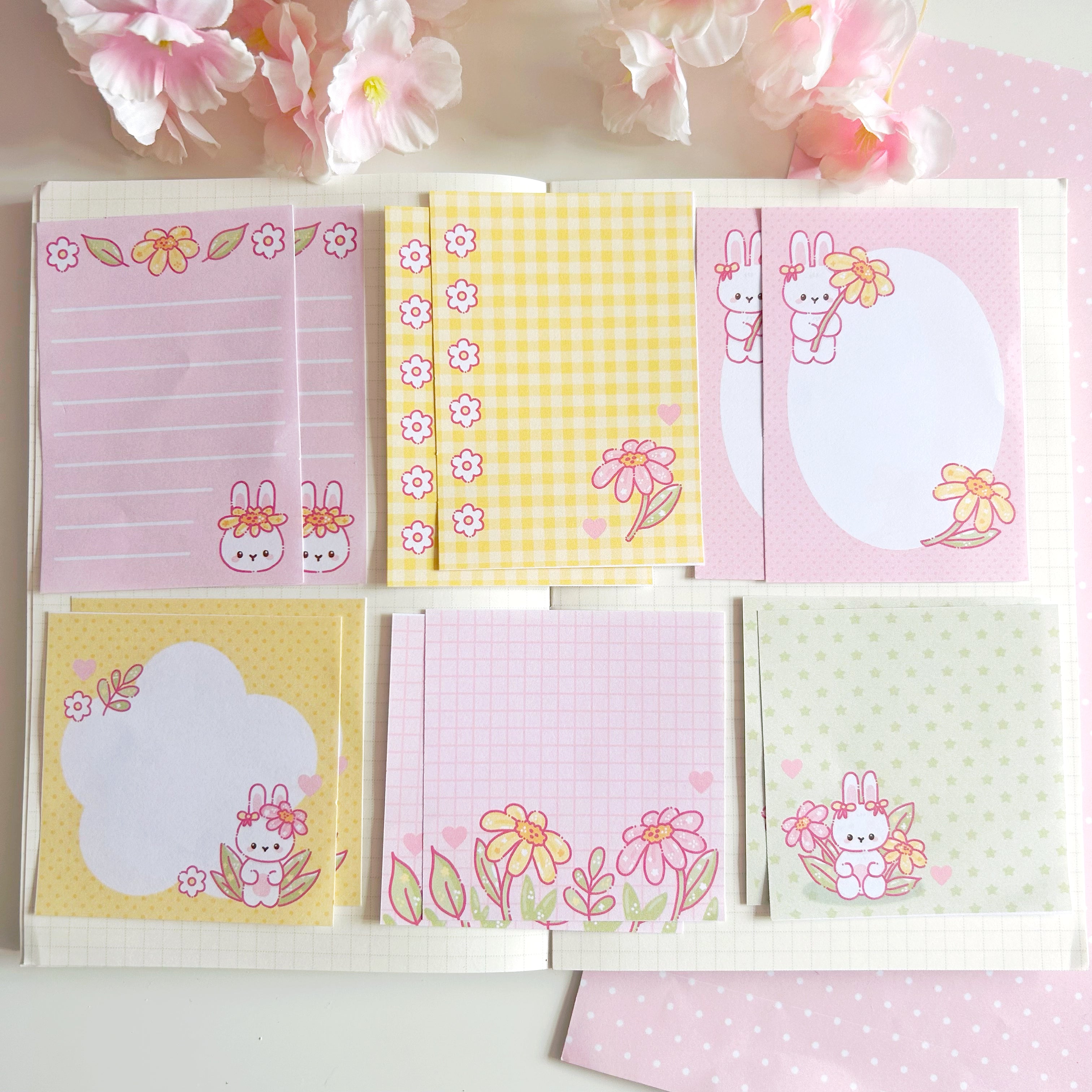 Petal loves flowers memo set, to do list note papers