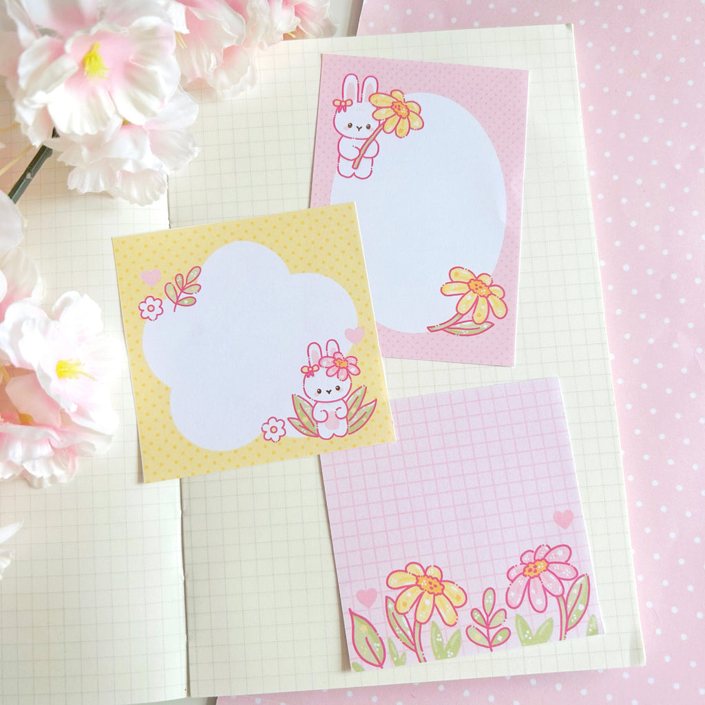Petal loves flowers memo set, to do list note papers