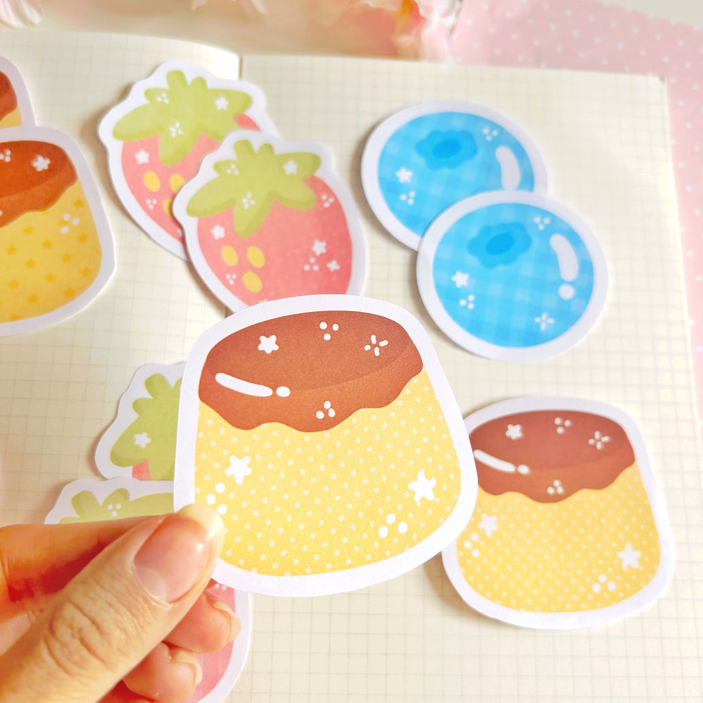 Pudding and Fruit memo set, to do list note papers