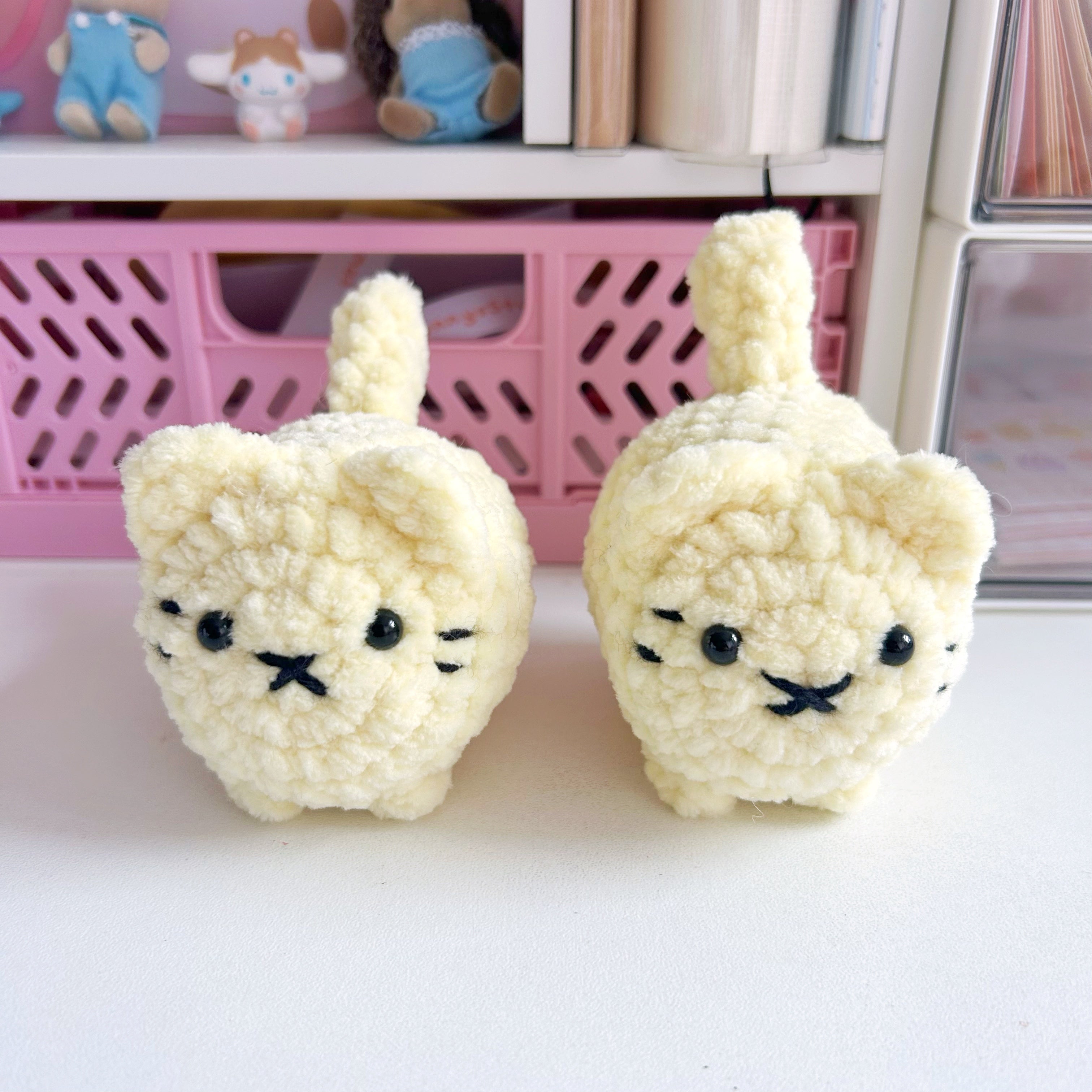 Crochet loaf cats mini,  handmade crochet kitty