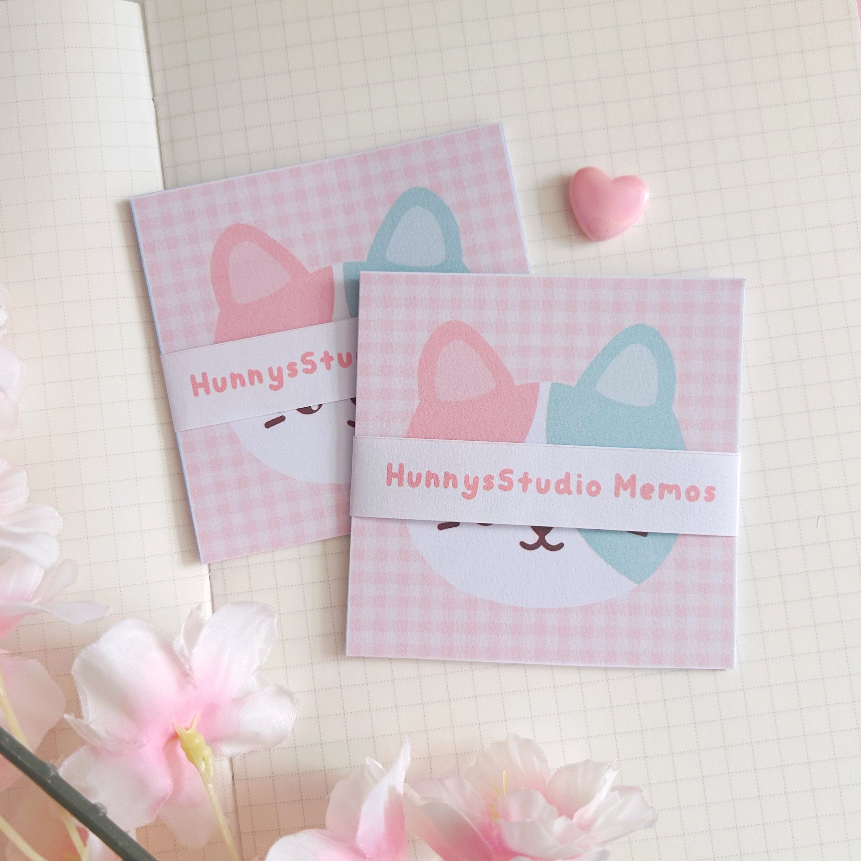kitty faces memo set, to do list note papers