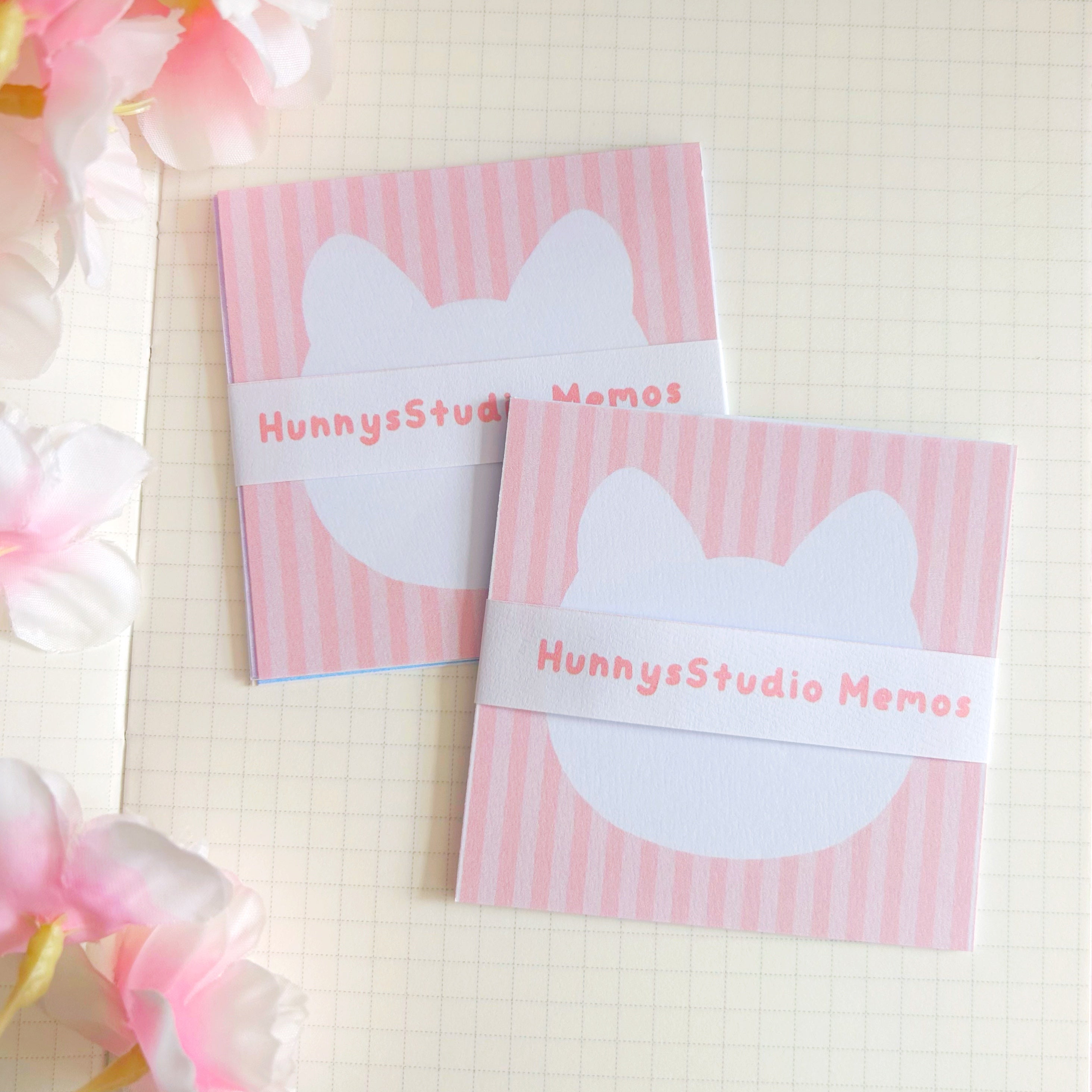 white kitty faces memo set, to do list note papers
