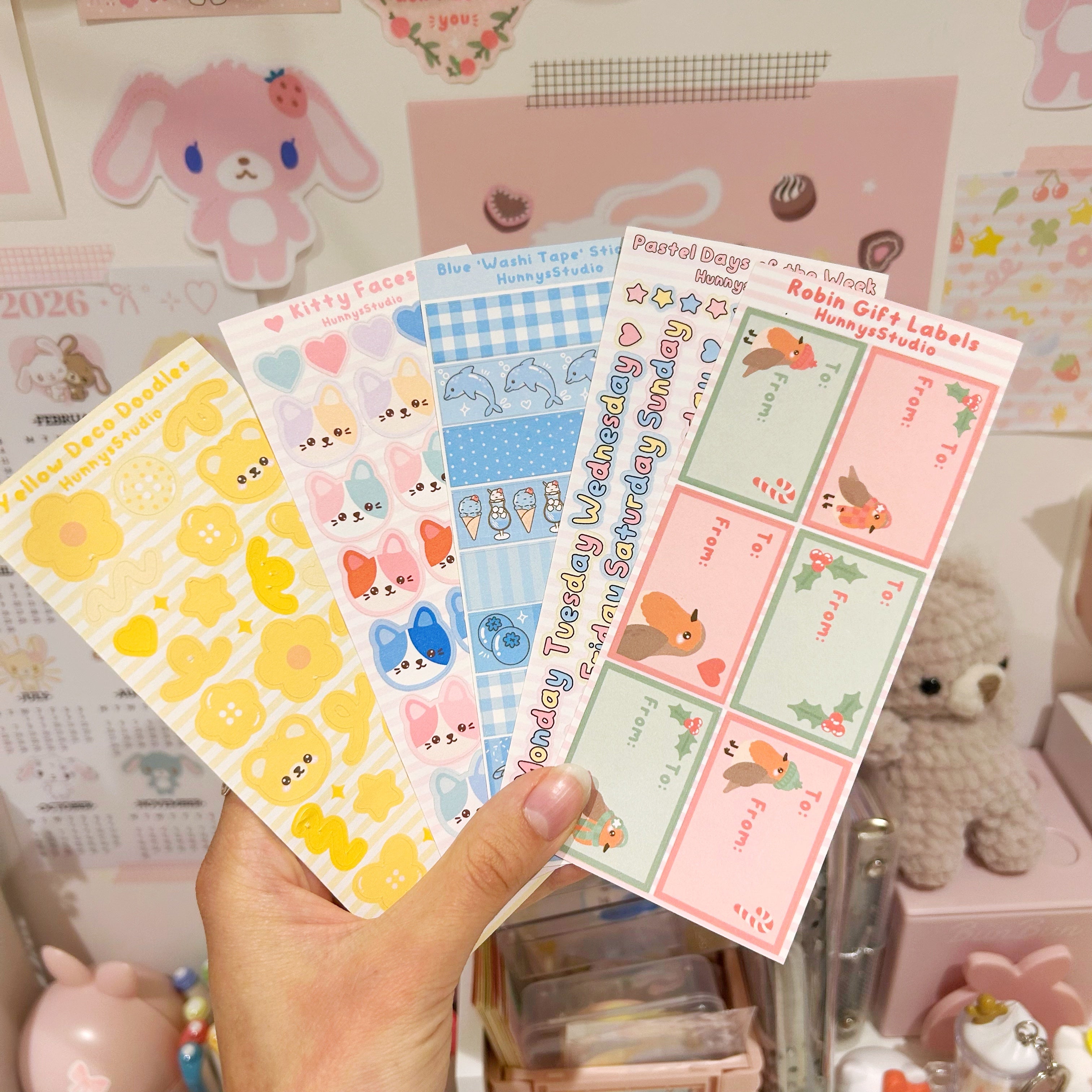 OOPSIE MATTE 5 sticker sheets, imperfect B grade
