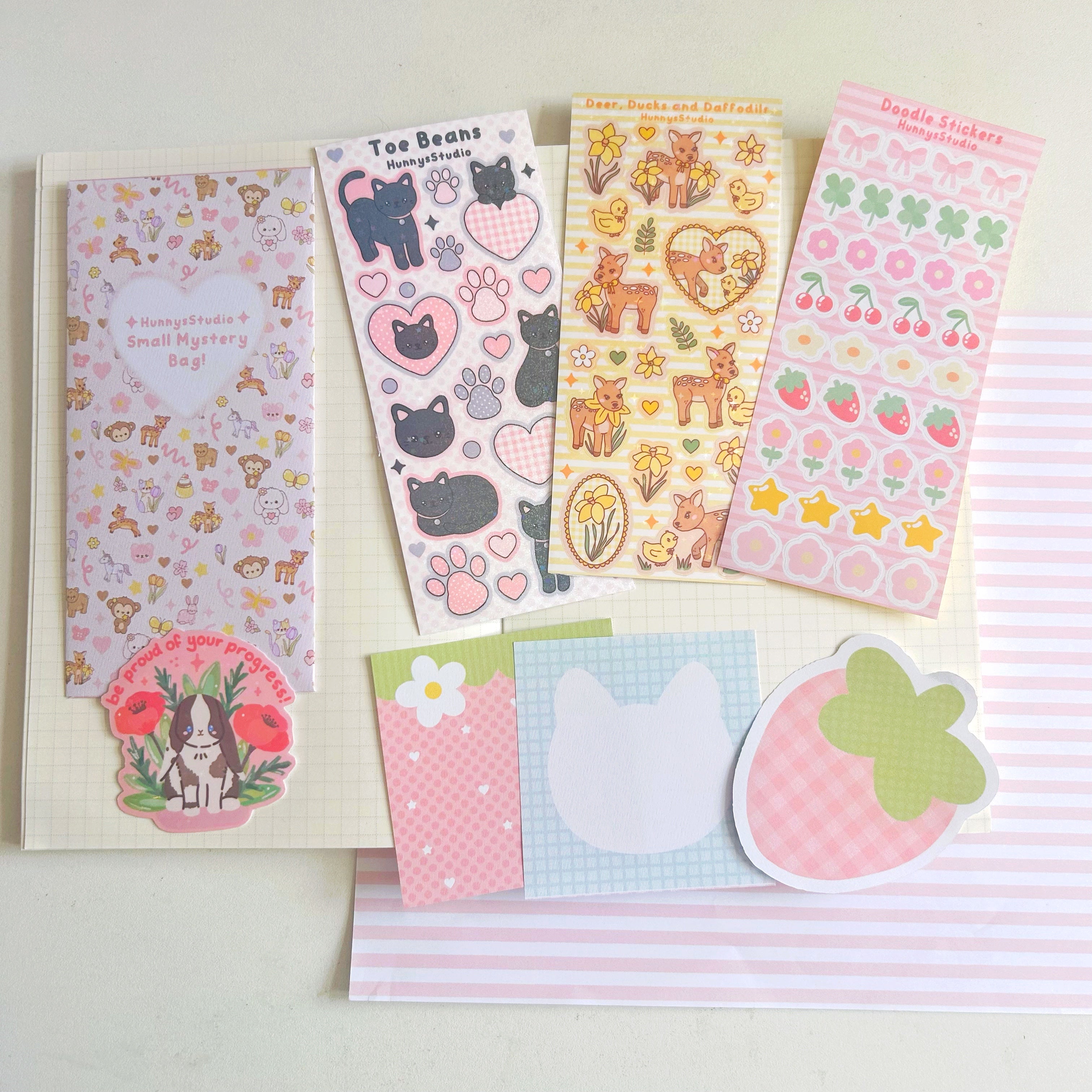 MYSTERY BAGS- surprise sticker sheets, die cuts and memo bundles, small or big