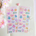 Insect Deco vinyl holographic sticker sheet
