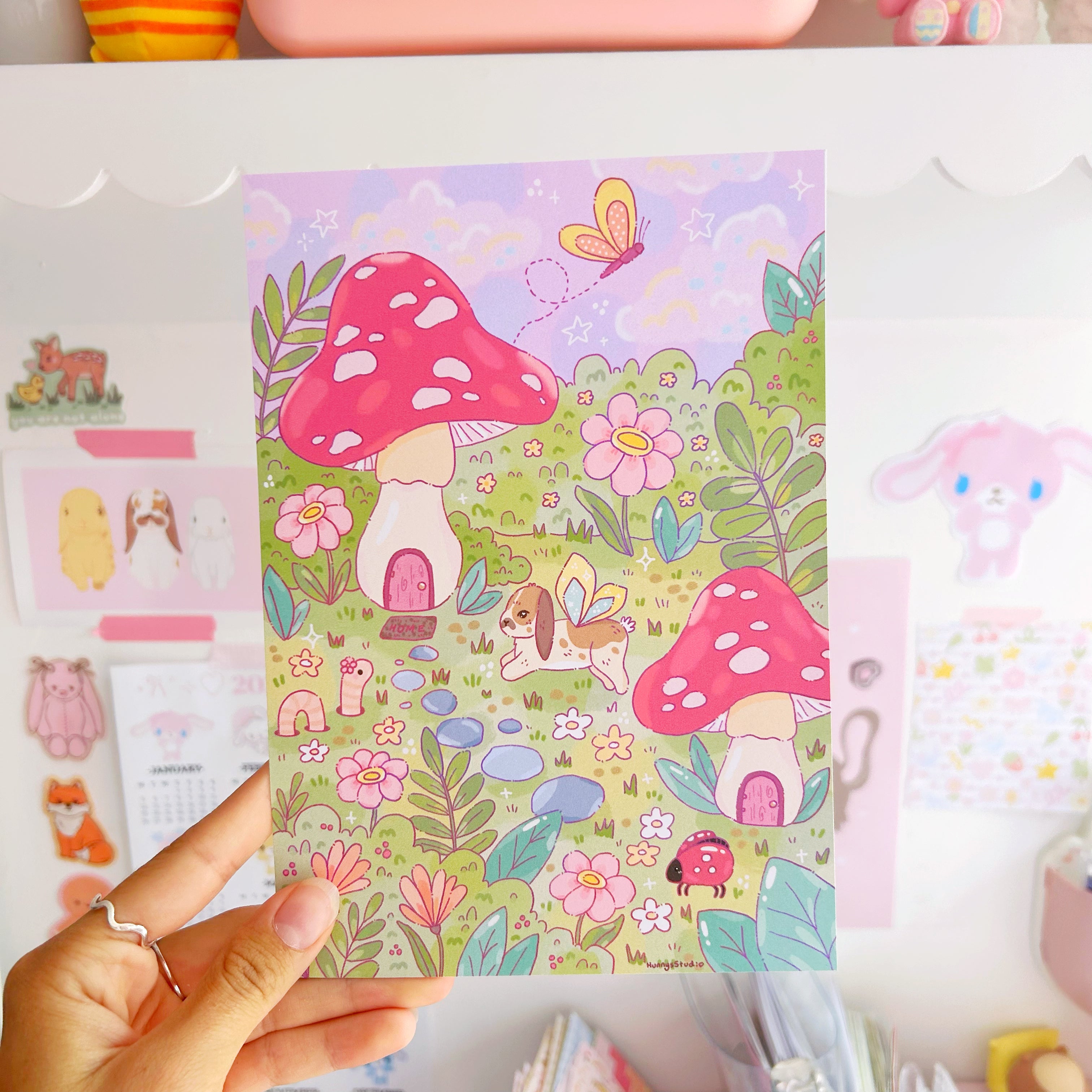 Magical Forest art print A5