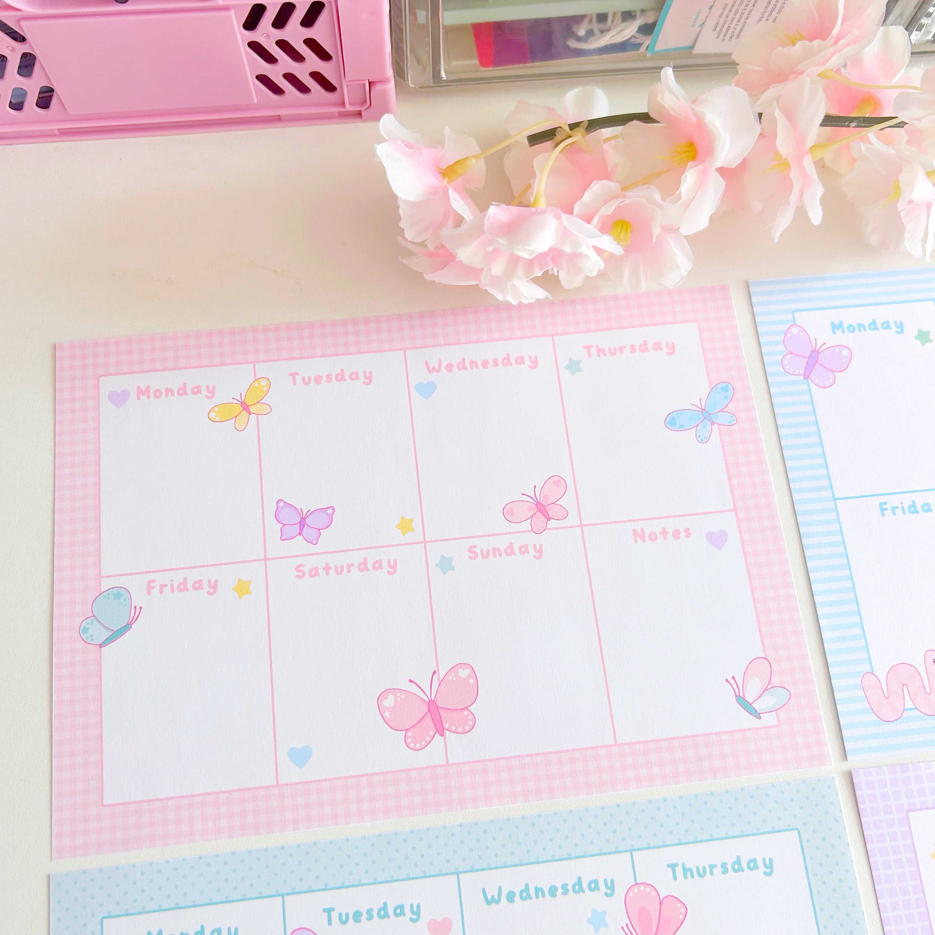 Insect weekly planner memo set