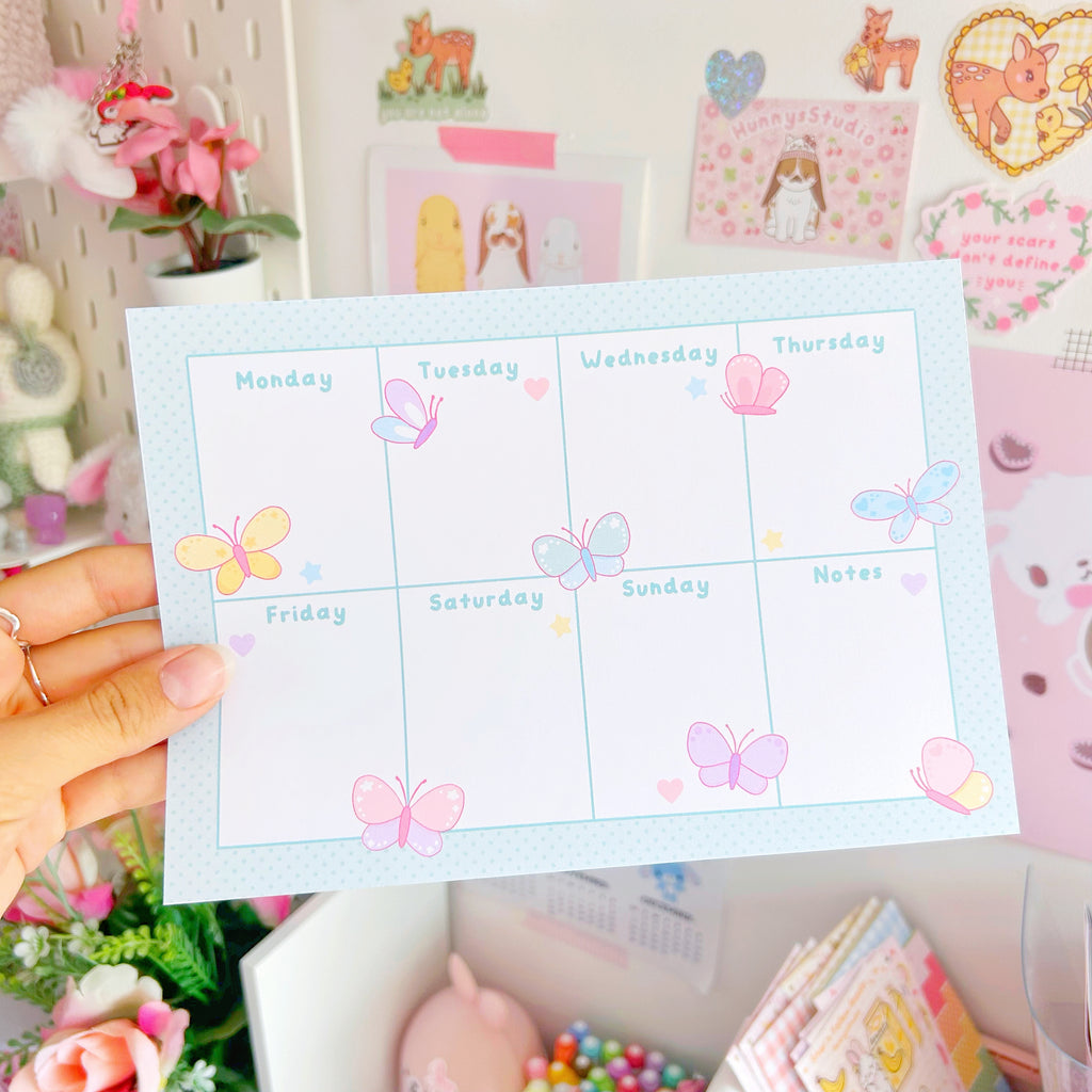Insect weekly planner memo set