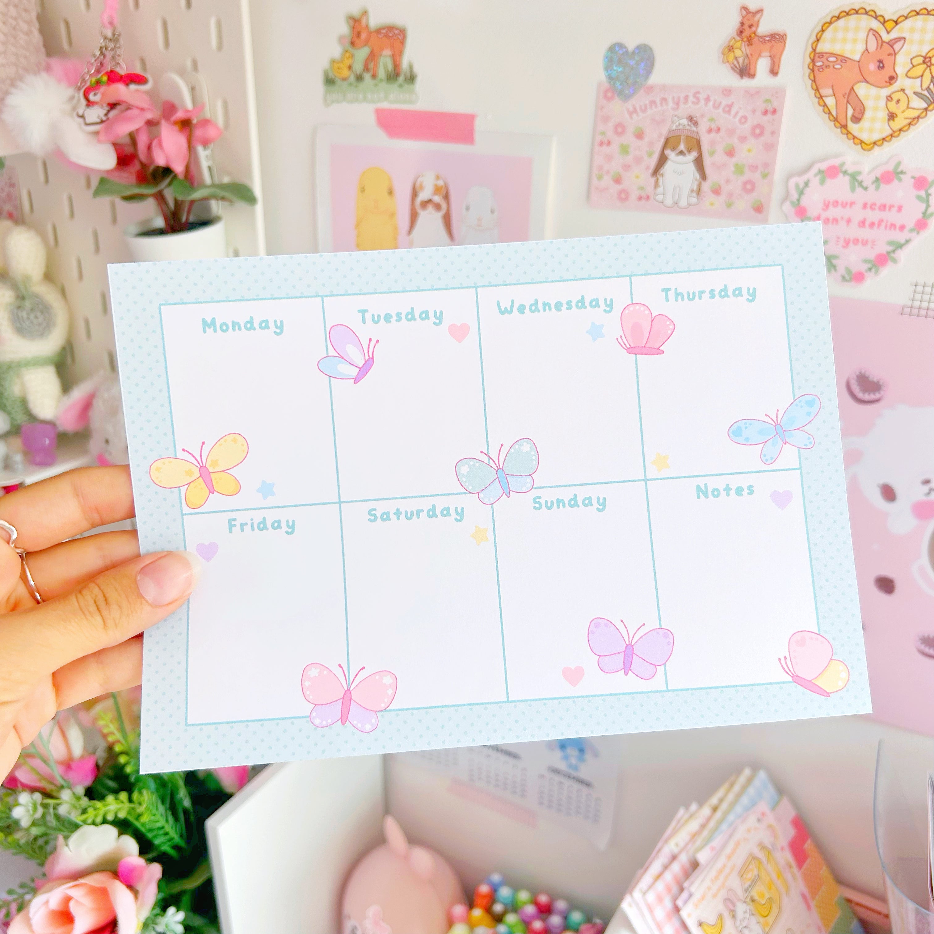 Insect weekly planner memo set