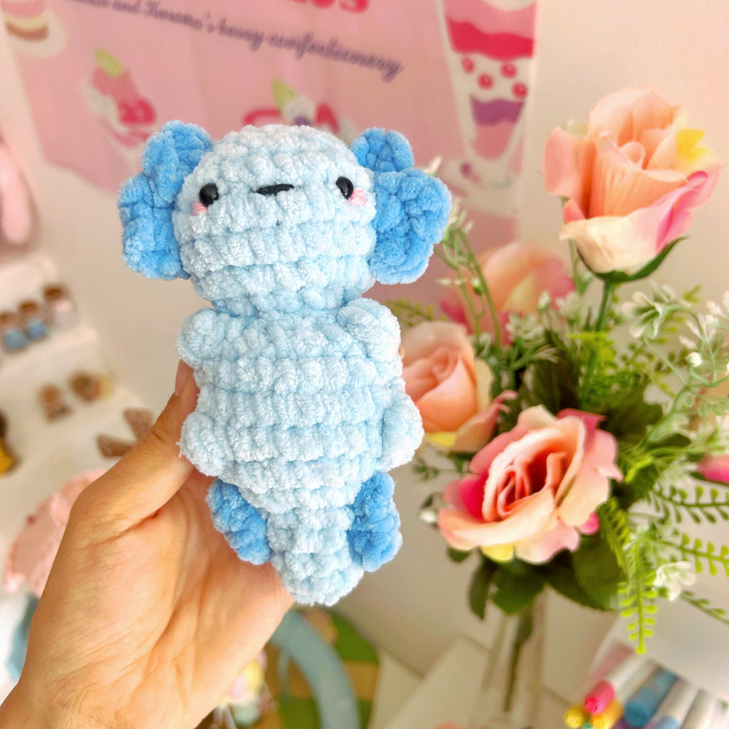 Crochet axolotl, handmade crochet plushies