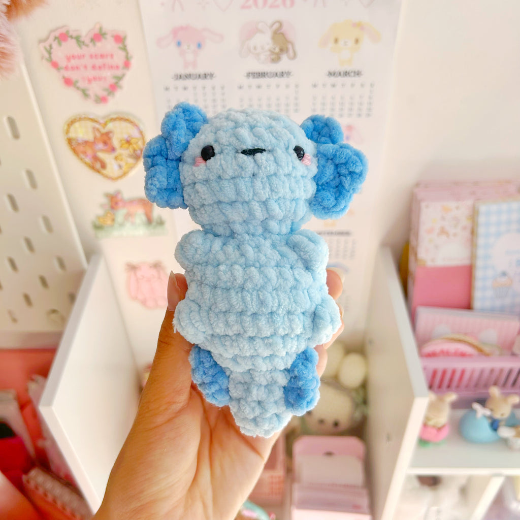 Crochet axolotl, handmade crochet plushies