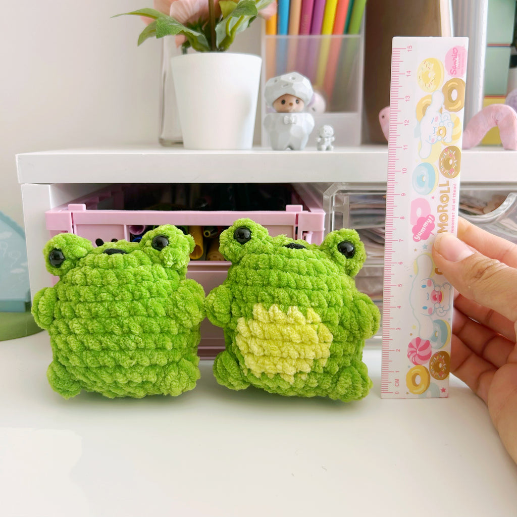 Crochet frogs, handmade crochet plushies