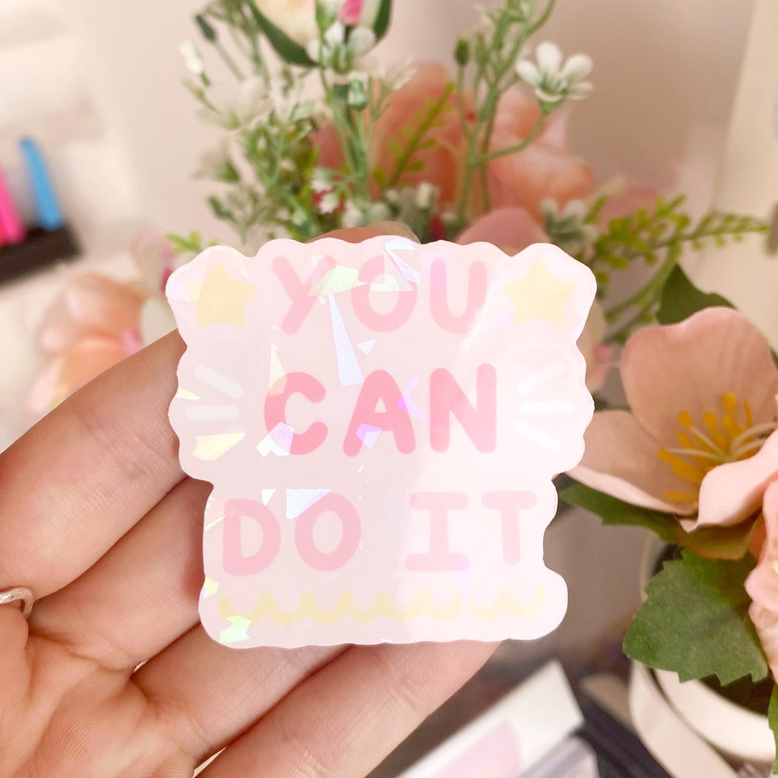 You can do it die cut vinyl holo sticker