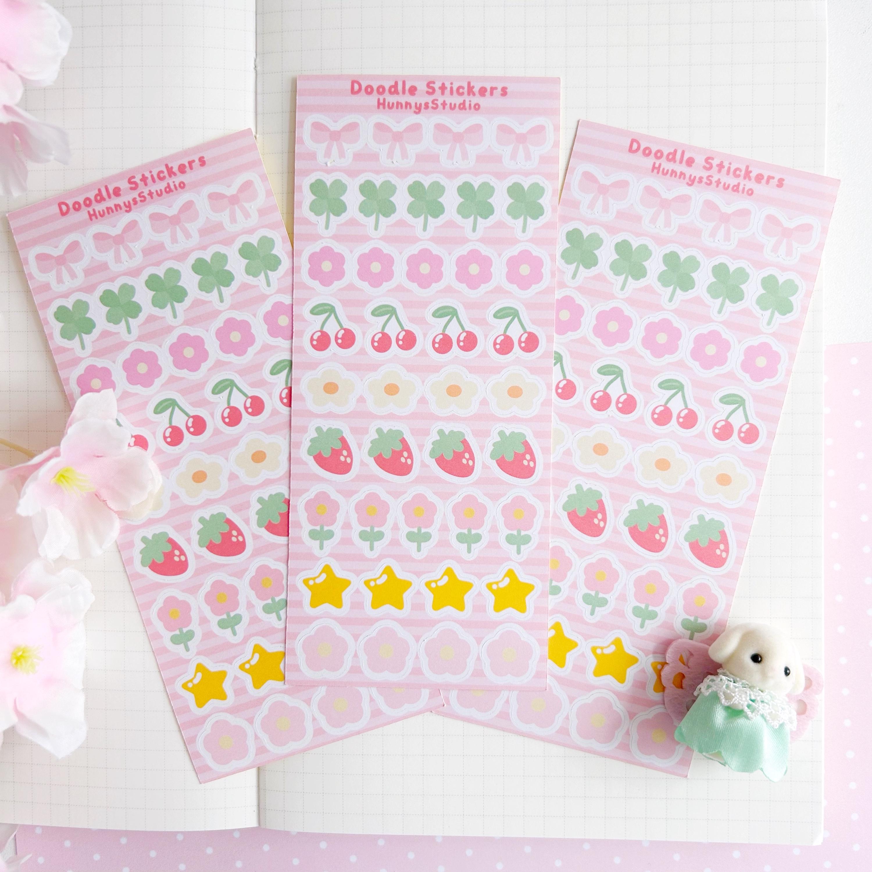 Doodle stickers matte sticker sheet