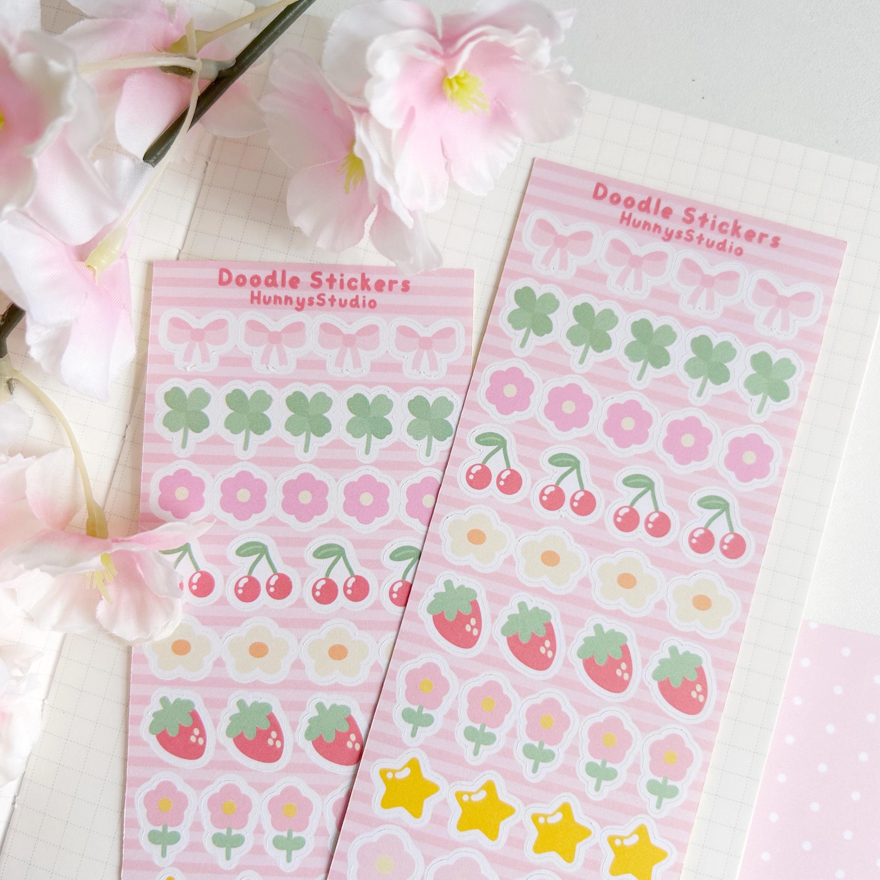 Doodle stickers matte sticker sheet