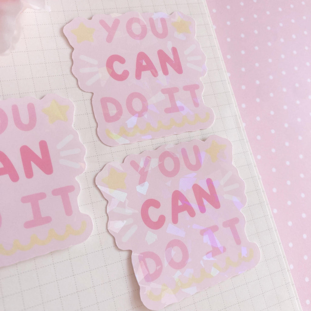 You can do it die cut vinyl holo sticker